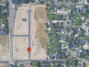 Aerial view of property's location