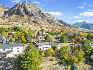 View of mountain feature with a residential view