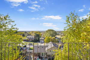 Balcony with a residential view