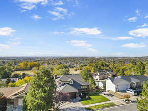 Aerial view featuring a residential view