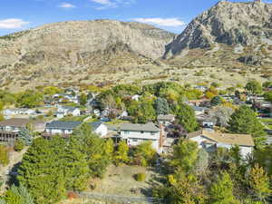 Mountain view with a residential view