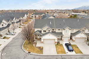 Drone / aerial view with a residential view