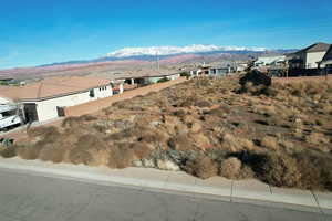 Property view of mountains featuring a residential view