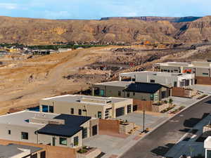 Aerial view of mountains