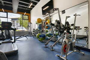 View of workout area