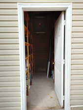 Storage behind garage