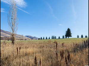 Exterior space with a rural view and a mountain view