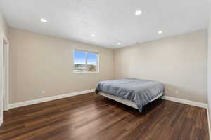 West side basement bedroom with walk-in closet