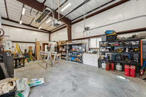 Heated side of Workshop (20’x40’)
