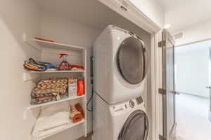 Laundry room is conveniently located on 3rd floor with both bedrooms.