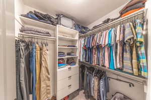 Large walk-in closet of master bedroom #1