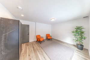 This flex room has access from the front door and garage. Make it an office space, den or workout area.