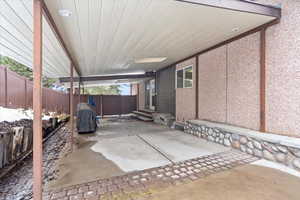 Huge covered patio