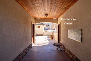Hall featuring arched walkways
