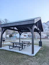 View of property's community picnic area
