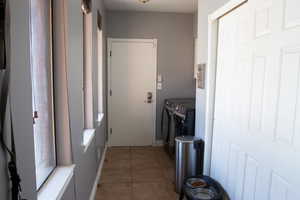 Launry room with access to garage and storage