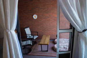 Covered patio off of Main-floor Master Bedroom