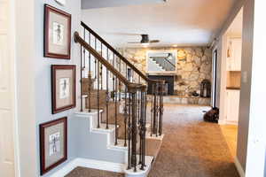 View from entry looking into the family room.