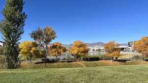 View of Lake from front porch.