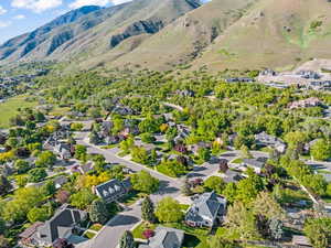 Bird's eye view with a residential view and a mountain view