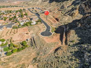 Birds eye view of property