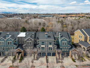 Drone / aerial view with a residential view