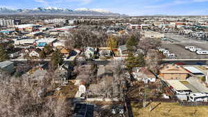 Bird's eye view featuring a mountain view