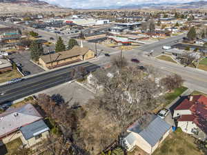 Aerial view with a mountain view and a residential view
