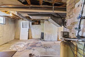 View of below grade area