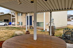 View of covered patio