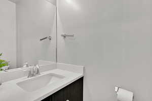 Bathroom featuring vanity