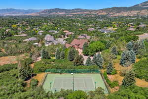 Aerial view of mountains