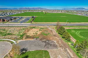 Aerial view with a mountain view and a residential view