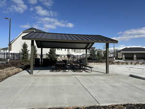 View of patio / terrace featuring fence