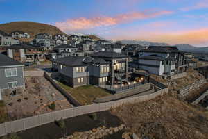 Exterior space with a mountain view and a residential view