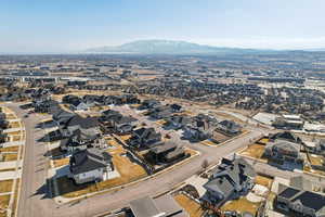 Aerial view with a mountain view and a residential view