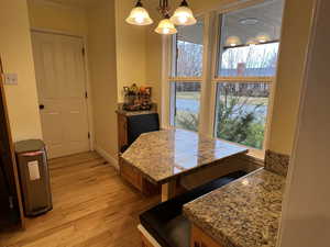 Another view of breakfast nook.