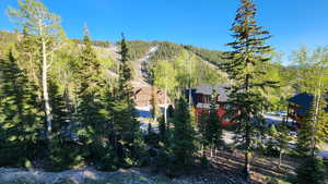 Exterior space with a view of trees