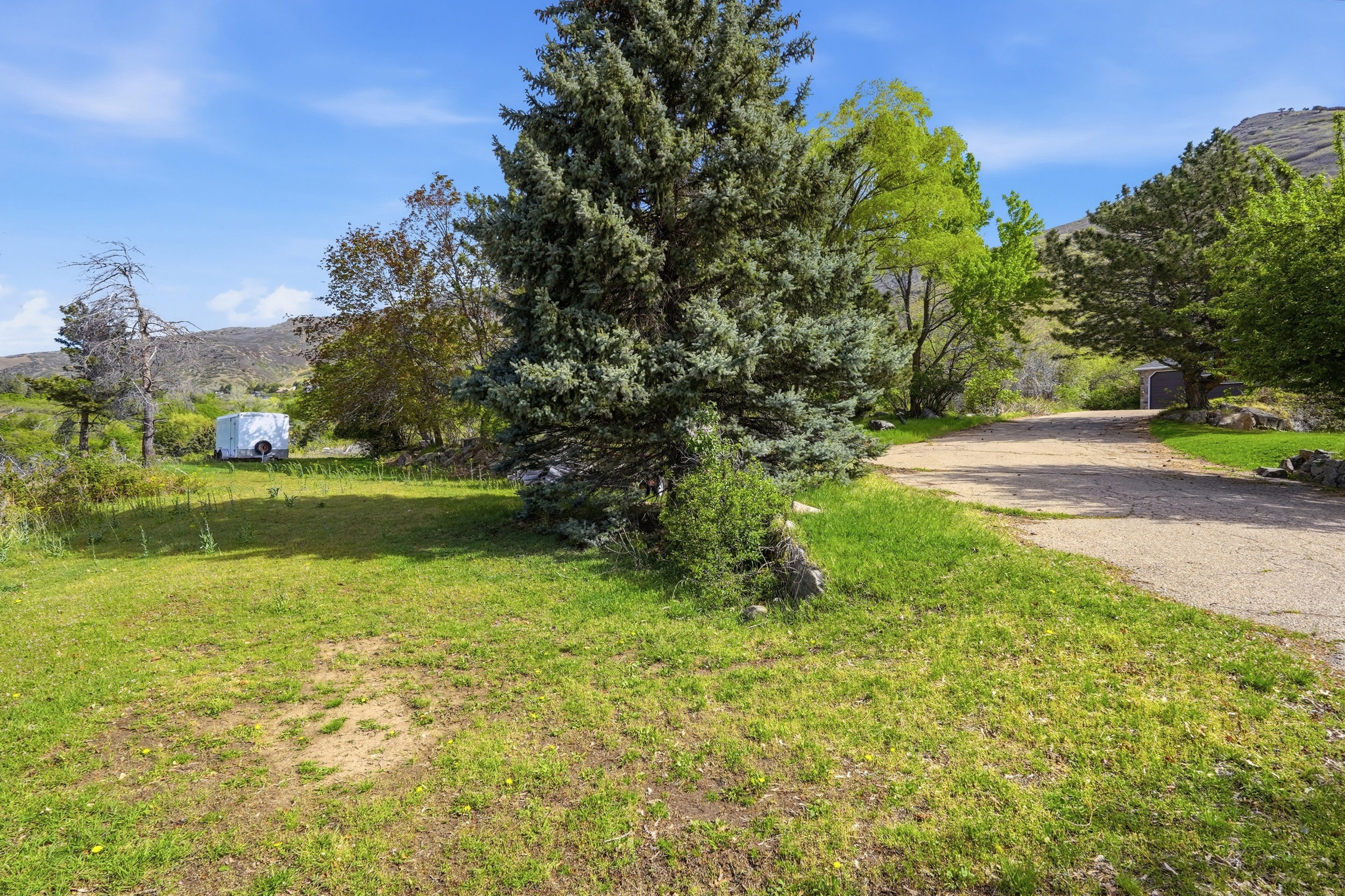Ample places for additional parking, shops, barns, or ADU