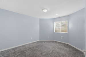 Carpeted spare room