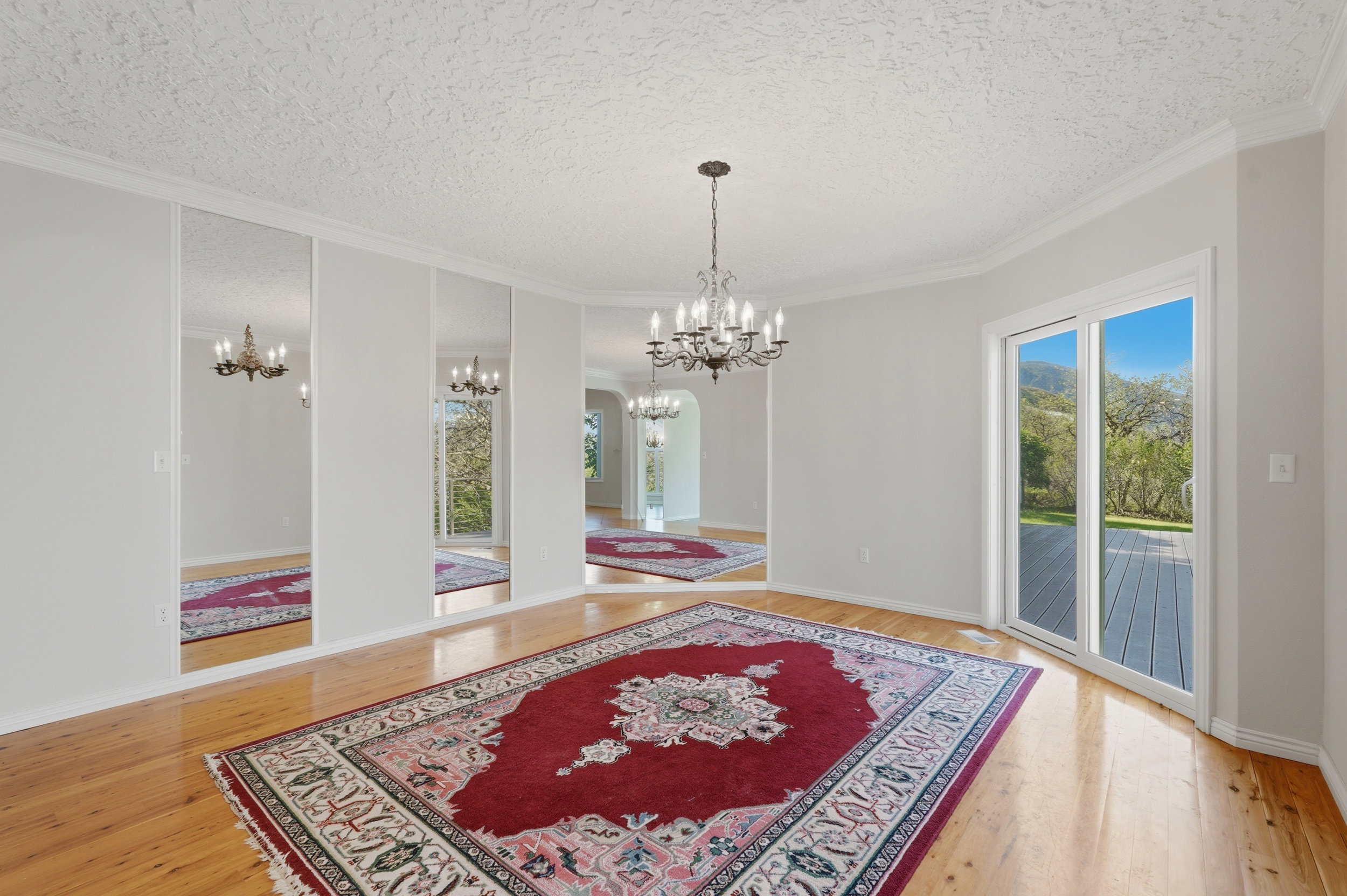 Formal Dining Room with deck entrance