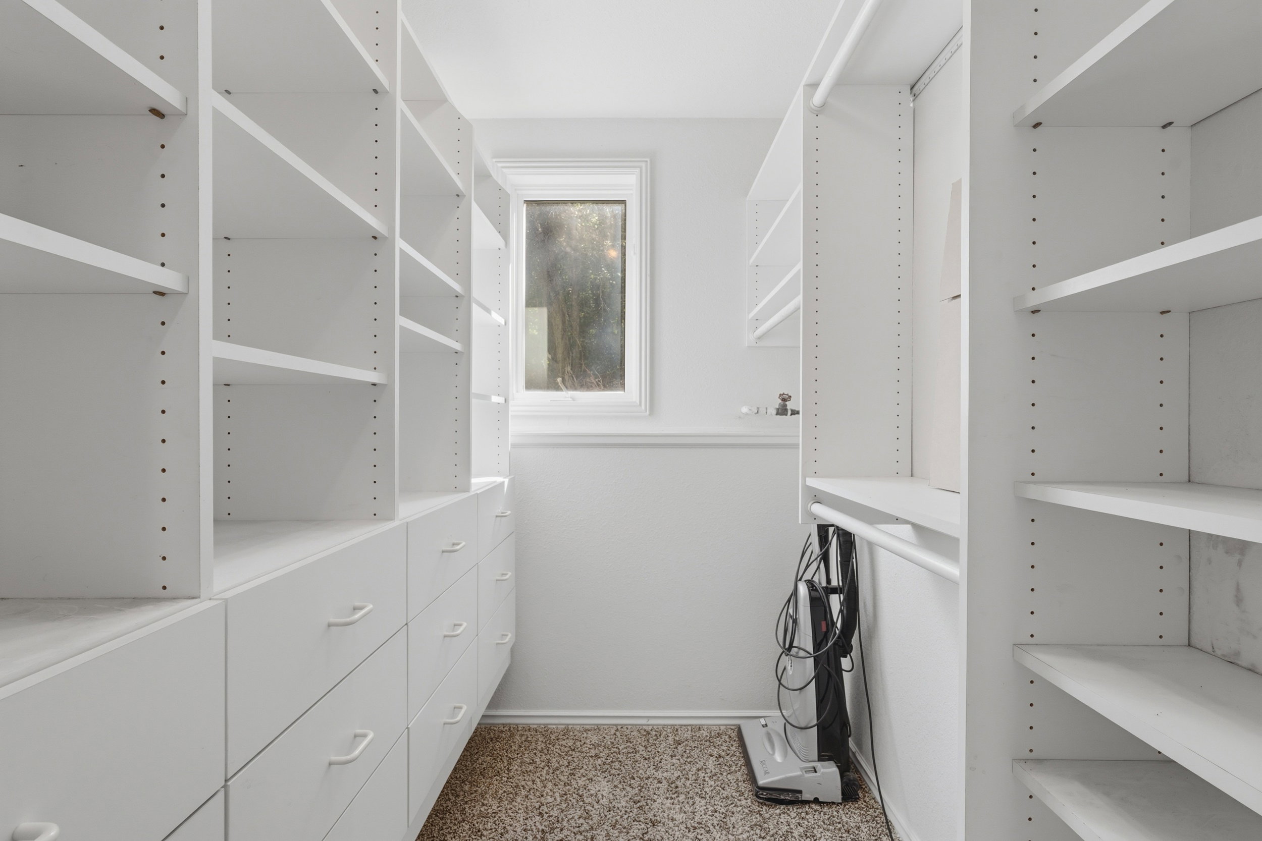 Walk-in storage closet