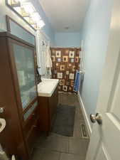 3/4 Bathroom in large primary bedroom.