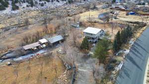 Birds eye view of property