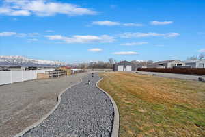 View of road featuring a mountain view