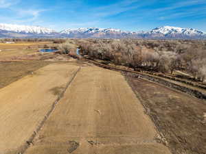 Bird's eye view with a mountain view and a rural view