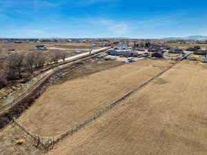 Aerial view featuring a rural view