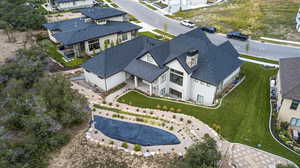 Aerial view featuring a residential view