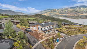 Bird's eye view of mountains