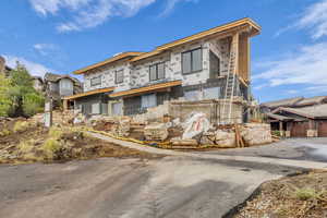 View of unfinished property